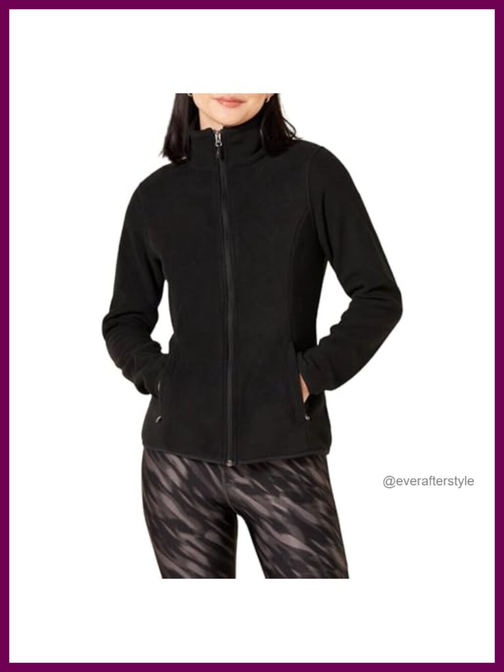 Women's Classic-Fit Full-Zip Polar Soft Fleece Jacket with Cuffs